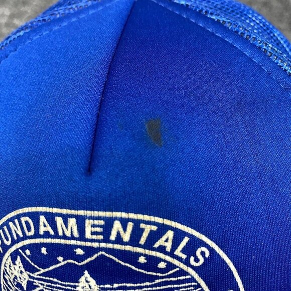 BSA Fundamentals of Scouting Trucker Hat 1989 Blue Mesh Vintage - Picture 2 of 6